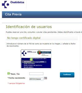 osanet cita|Cita previa web